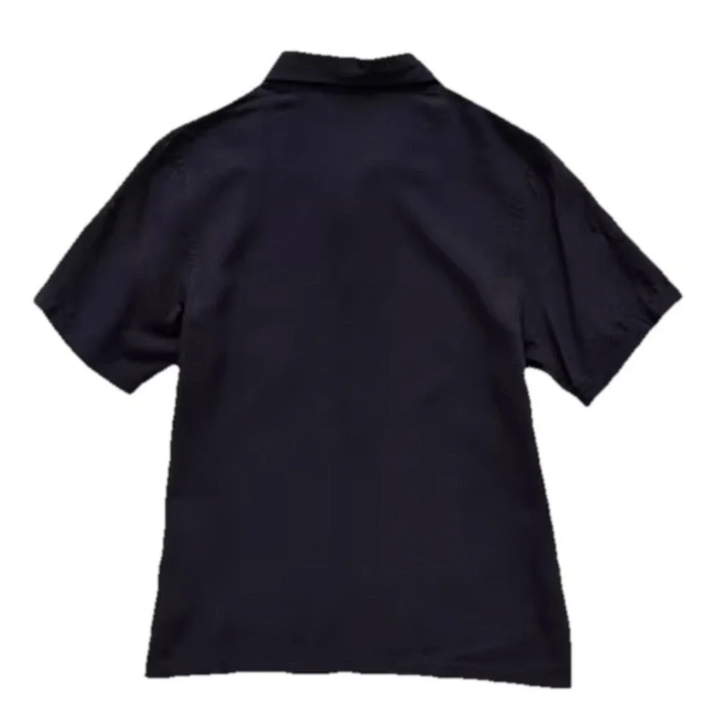 Minecraft Movie Boys Black Button Down Polo Graphic Creeper‎ Size XL (18-20) NWT